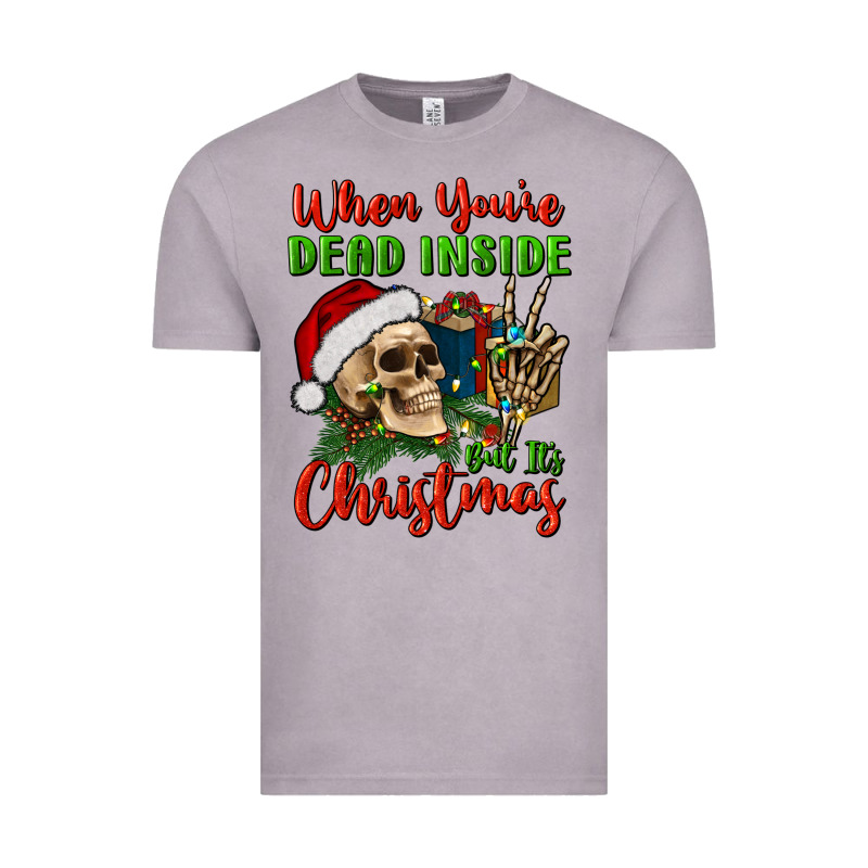 When You’re Dead Inside But It's Christmas Vintage Tee by BundleAndBundleShop | Teevron
