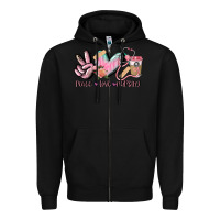 Black peace love nursing Zipper Hoodie - CowGirlArtShop