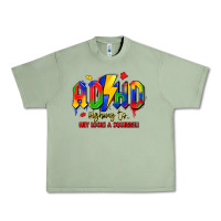 Oil Green adhd awareness Urban Heavy Tee - LillyAllenDesigns