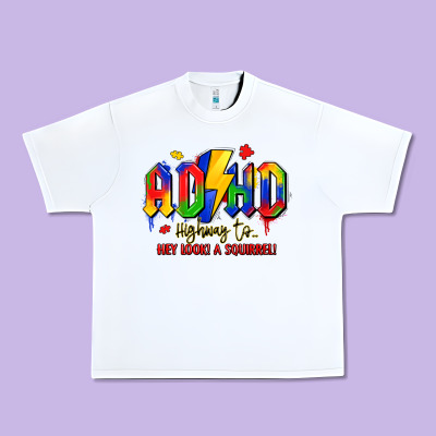 Adhd Awareness Urban Heavy Tee Designed By Lillyallendesigns
