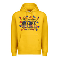 Lemon All American Girl Premium Hoodie - CowCowDesign