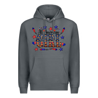 Rock All American Girl Premium Hoodie - CowCowDesign