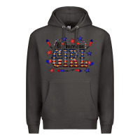 Smoke All American Girl Premium Hoodie - CowCowDesign