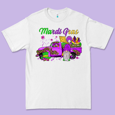 Mardi Gras Truck Gnome Premium Tee Designed By Jahusdesignshop