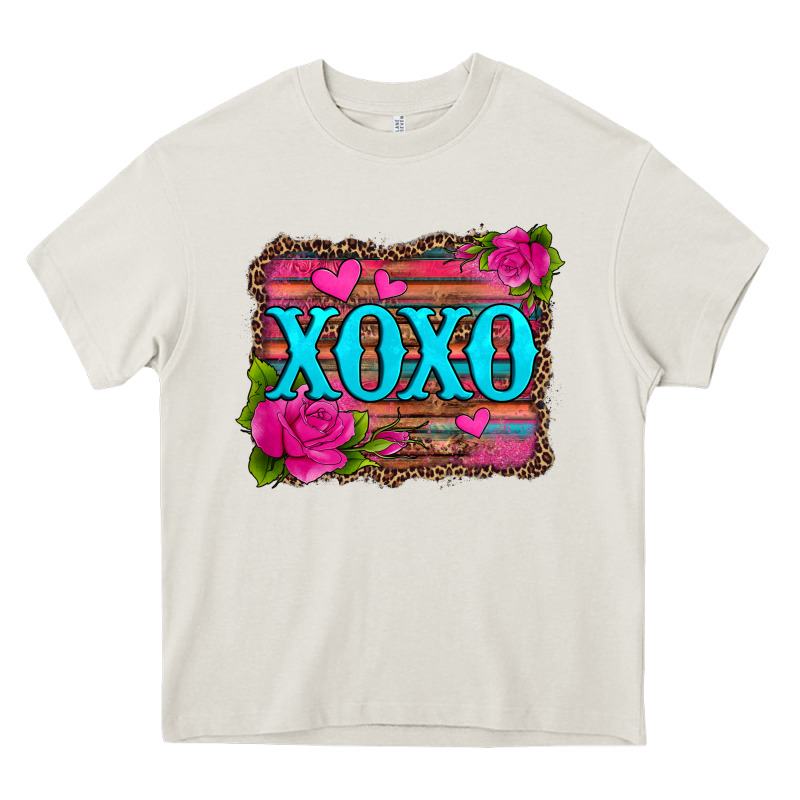Xoxo Valentine's Day Pink Roses And Hearts Heavy Core Tee by Jasminsmagicworld | Teevron