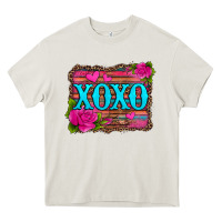 Cream xoxo valentine's day pink roses and hearts Heavy Core Tee - Jasminsmagicworld