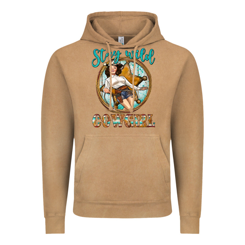 Western Stay Wild Cowgirl Vintage Hoodie by BundleAndBundleShop | Teevron