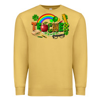 Antique Gold teacher st patrick Premium Sweatshirt - FaDigitalArtStudio