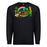 Black teacher st patrick Premium Sweatshirt - FaDigitalArtStudio
