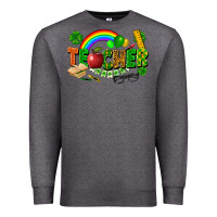 Charcoal Heather teacher st patrick Premium Sweatshirt - FaDigitalArtStudio