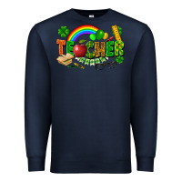 Navy teacher st patrick Premium Sweatshirt - FaDigitalArtStudio