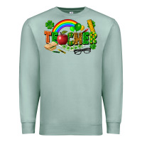 Seafoam teacher st patrick Premium Sweatshirt - FaDigitalArtStudio