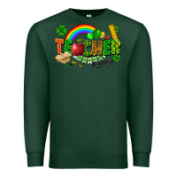 Sports Green teacher st patrick Premium Sweatshirt - FaDigitalArtStudio