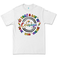 White gay pride Premium Tee - MaliasSmallBusiness