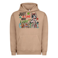 Pigment Burro just a girl who loves christmas Urban Hoodie - CowhideDigitalArt