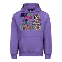 Tulip just a girl who loves christmas Urban Hoodie - CowhideDigitalArt