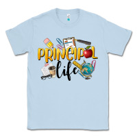 Dusty Blue Principal Life Classic Tee - LillyAllenDesigns