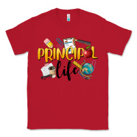 Red Principal Life Classic Tee - LillyAllenDesigns