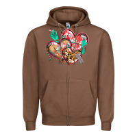 Chestnut nurse hearts Zipper Hoodie - CowGirlArtShop