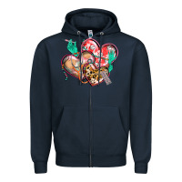 Navy nurse hearts Zipper Hoodie - CowGirlArtShop