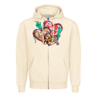 Sandshell nurse hearts Zipper Hoodie - CowGirlArtShop