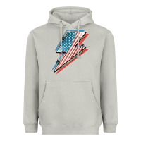 Moon Dust American flag lightning bolt 4th of july Heavyweight Hoodie - FaDigitalArtStudio