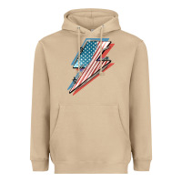 Mushroom American flag lightning bolt 4th of july Heavyweight Hoodie - FaDigitalArtStudio