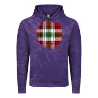 Cloud Purple Christmas Tartan Patch Vintage Hoodie - BundleAndBundleShop