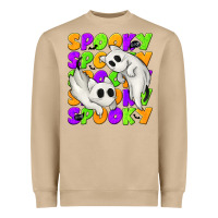 Mushroom Spooky with Ghost Cats Heavyweight Sweatshirt - texasbilliewilder