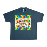 Midnight Navy autism mom Urban Heavy Tee - LillyAllenDesigns