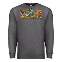 Charcoal Heather thanksgiving trucks bbs Premium Sweatshirt - BundleAndBundleShop