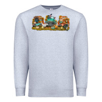 Heather Grey thanksgiving trucks bbs Premium Sweatshirt - BundleAndBundleShop