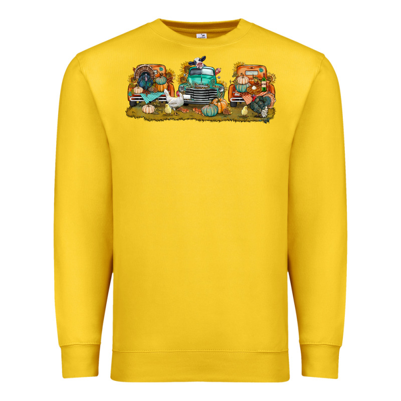 Thanksgiving Trucks Bbs Premium Sweatshirt by BundleAndBundleShop | Teevron
