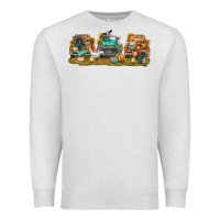 Oatmeal Heather thanksgiving trucks bbs Premium Sweatshirt - BundleAndBundleShop