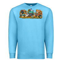 Ocean Blue thanksgiving trucks bbs Premium Sweatshirt - BundleAndBundleShop