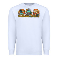 White thanksgiving trucks bbs Premium Sweatshirt - BundleAndBundleShop