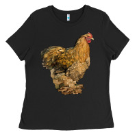 Black Cochin Chicken Ladies Tee - LillyAllenDesigns