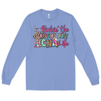 Colony Blue rockin the night shift cna life Long Sleeve Tee - RanaPortraitStore