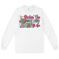 White rockin the night shift cna life Long Sleeve Tee - RanaPortraitStore