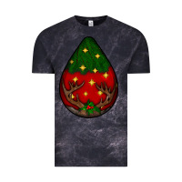 Cloud Black Christmas  teardrop Vintage Tee - BundleAndBundleShop