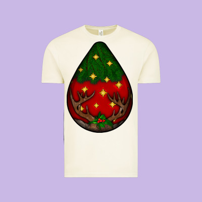 Christmas  Teardrop Vintage Tee Designed By Bundleandbundleshop