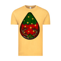 Vintage Mustard Christmas  teardrop Vintage Tee - BundleAndBundleShop