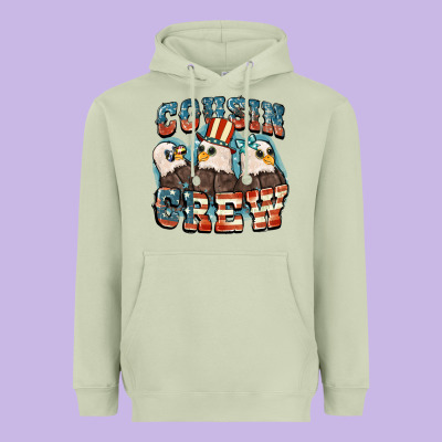 Cousin Crew Heavyweight Hoodie Designed By Fadigitalartstudio