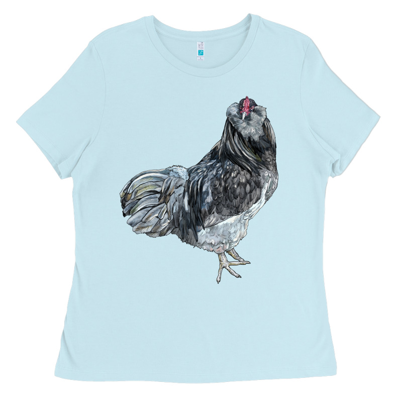Ameraucana Rooster Ladies Tee by LillyAllenDesigns | Teevron