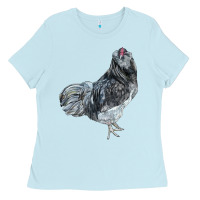 Baby Blue Ameraucana Rooster Ladies Tee - LillyAllenDesigns