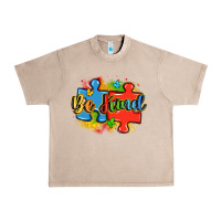 French Oak be kind autism Urban Heavy Tee - LillyAllenDesigns