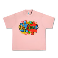 Salmon be kind autism Urban Heavy Tee - LillyAllenDesigns
