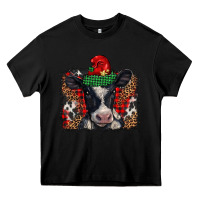 Black christmas black and white baby cow Heavy Core Tee - BarkalooDesign