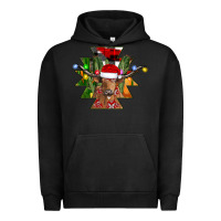 Pigment Black longhorn Aztec Christmas Urban Hoodie - CowhideDigitalArt