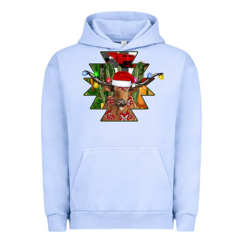 Longhorn Aztec Christmas Urban Hoodie by CowhideDigitalArt | Teevron